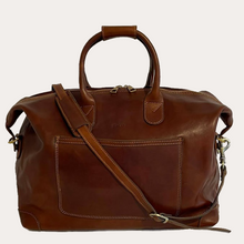 Load image into Gallery viewer, Brown Leather Travel Bag
