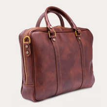 Load image into Gallery viewer, Brown Leather Laptop Case

