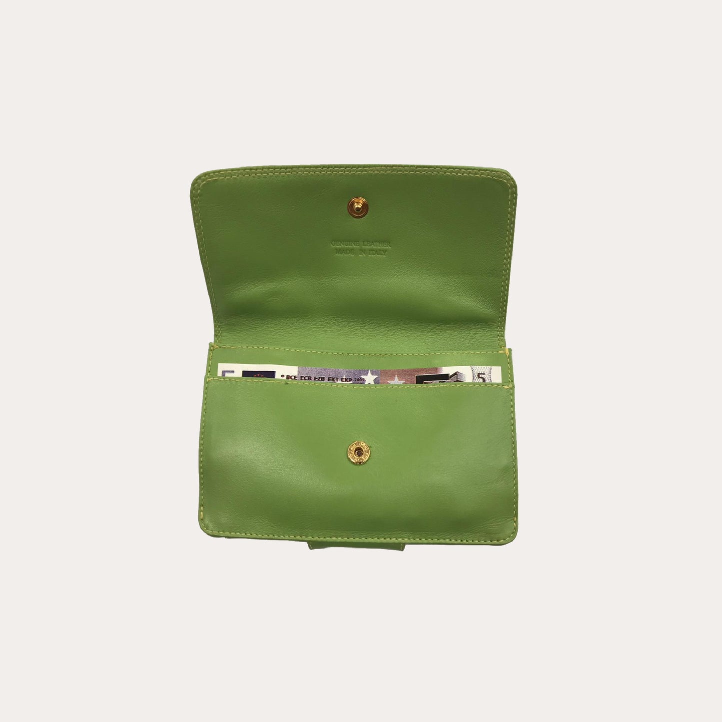 Lime Leather Purse