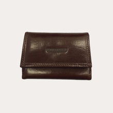Load image into Gallery viewer, Chiarugi Brown Leather Tri-fold Purse
