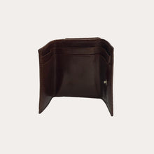 Load image into Gallery viewer, Chiarugi Brown Leather Tri-fold Purse
