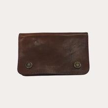 Load image into Gallery viewer, Chiarugi Brown Leather Flap Over Purse
