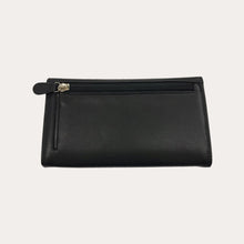 Load image into Gallery viewer, Black Flap over Leather Purse
