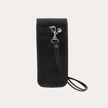 Load image into Gallery viewer, Tuscany Leather Black Leather Glasses Case
