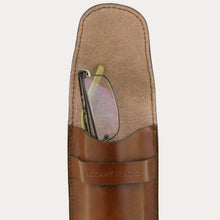 Load image into Gallery viewer, Tuscany Leather Brown Leather Glasses Case

