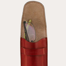 Load image into Gallery viewer, Tuscany Leather Red Leather Glasses Case
