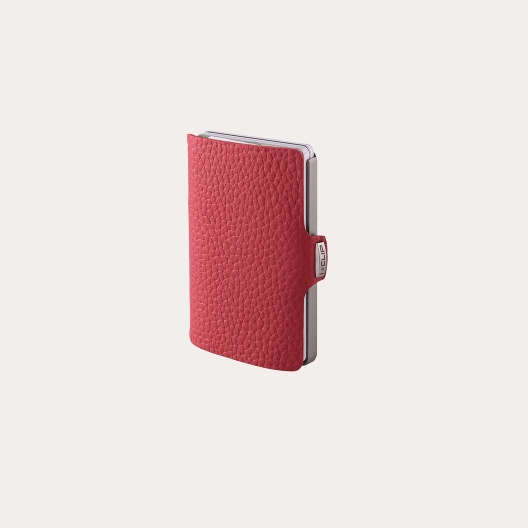 Red Leather I-Clip Wallet