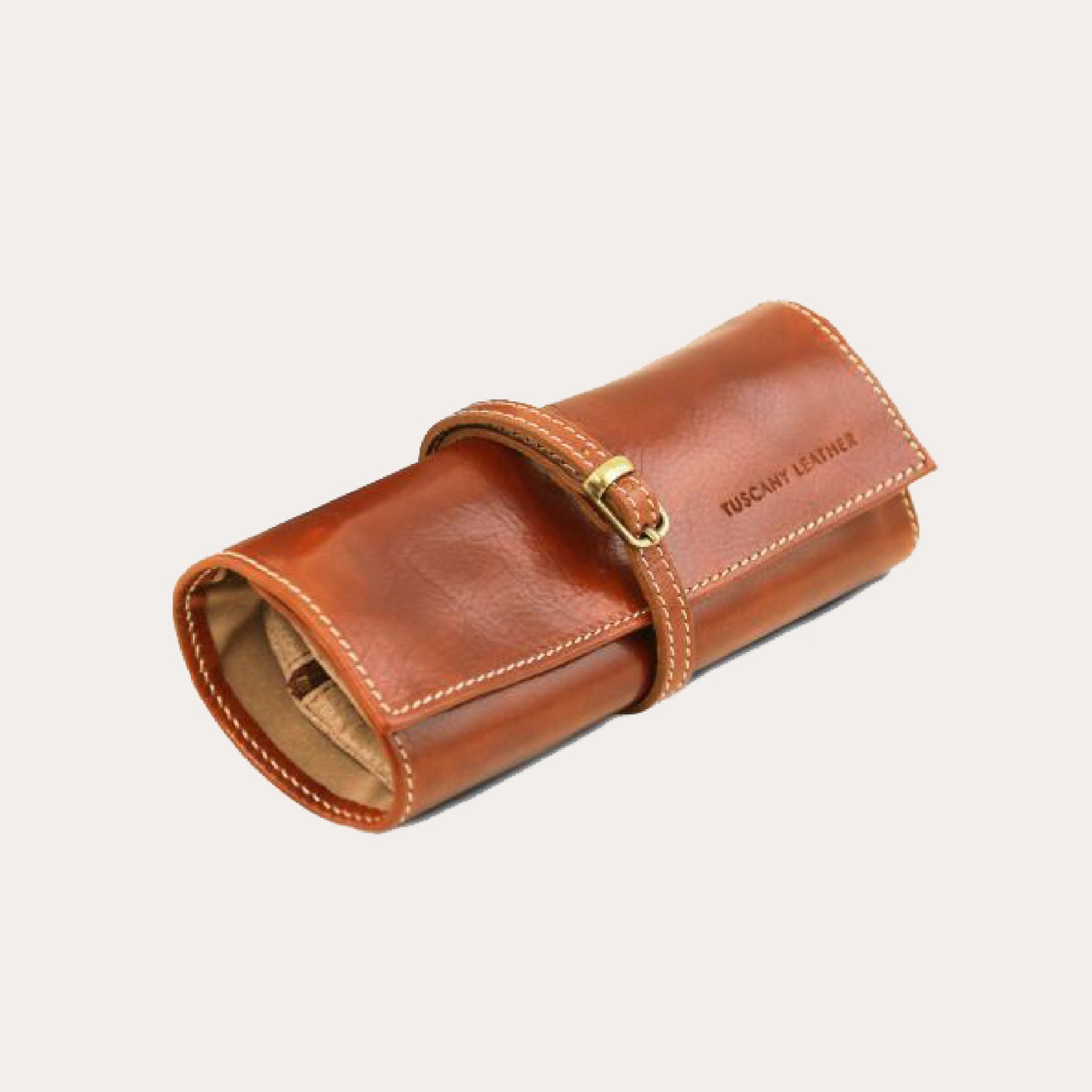 Tuscany Leather Honey Leather Jewellery Roll