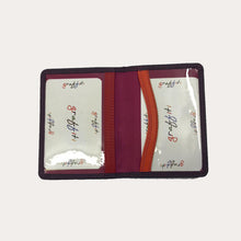 Load image into Gallery viewer, China Rose Leather Credit Card or Bus Pass Holder
