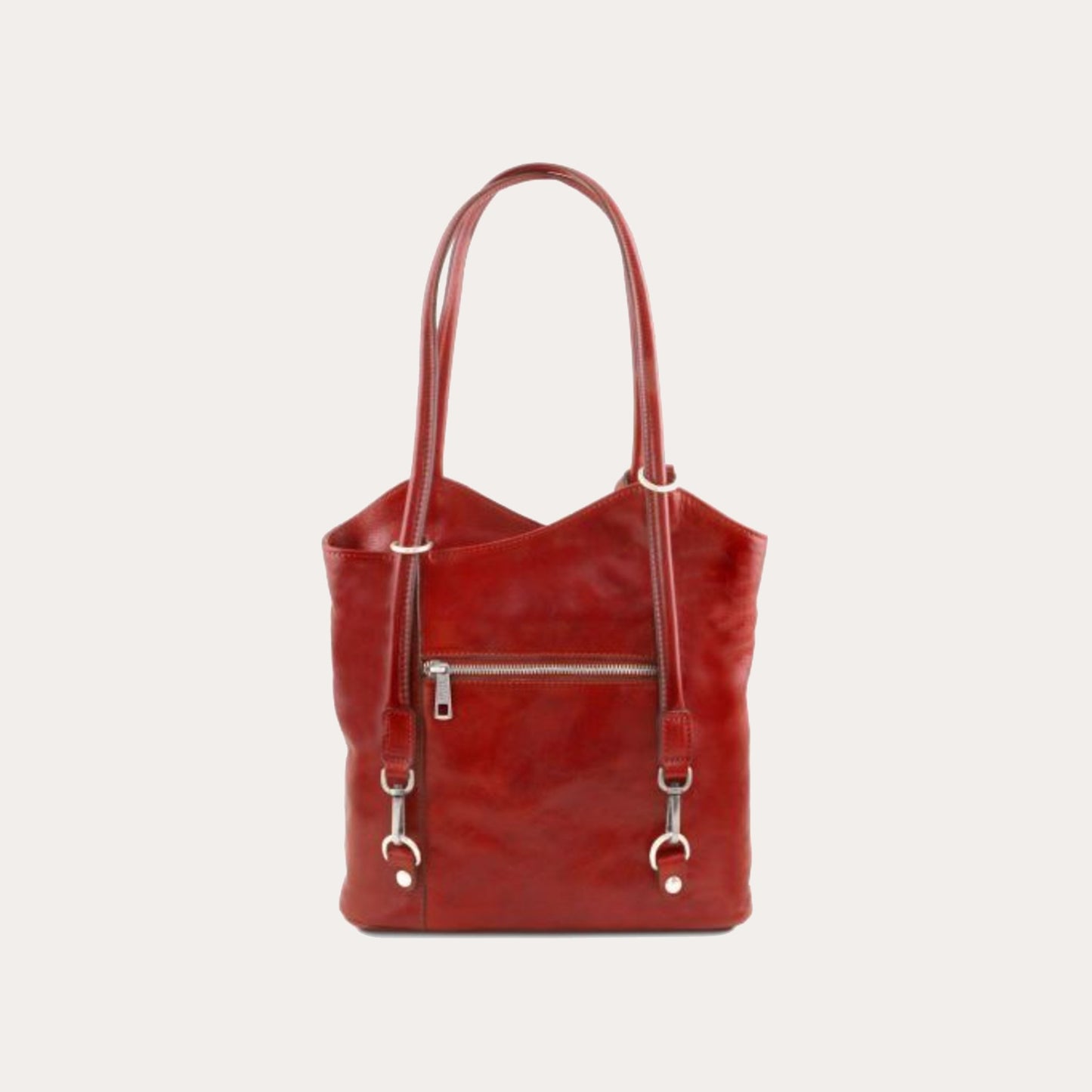 Tuscany Leather Red Leather Convertible Bag