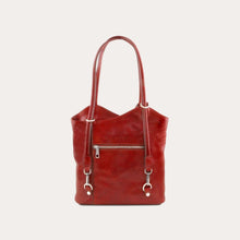 Load image into Gallery viewer, Tuscany Leather Red Leather Convertible Bag
