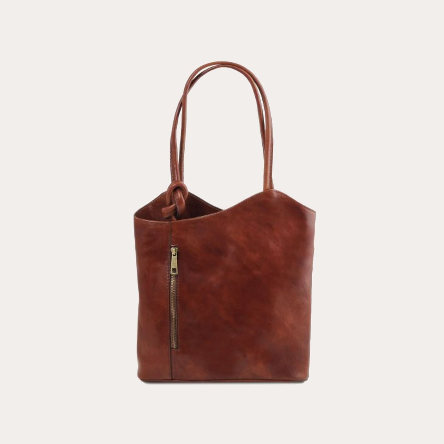 Tuscany Leather Brown Leather Convertible Bag