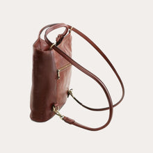 Load image into Gallery viewer, Tuscany Leather Brown Leather Convertible Backpack
