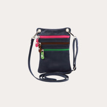 Load image into Gallery viewer, Tuscany Leather Dark Blue Leather Crossbody Bag
