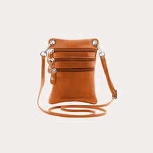 Load image into Gallery viewer, Tuscany Leather Cognac Leather Crossbody Bag
