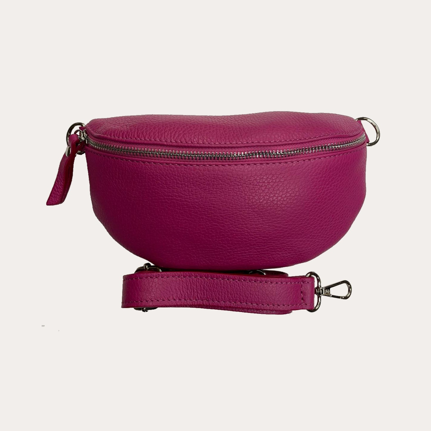 Fuchsia Leather Bumbag