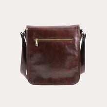 Load image into Gallery viewer, Tuscany Leather Black Leather Messenger Bag
