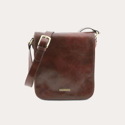 Tuscany Leather Brown Leather Messenger Bag