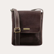 Load image into Gallery viewer, Tuscany Leather Dark Brown Leather Crossbody Bag
