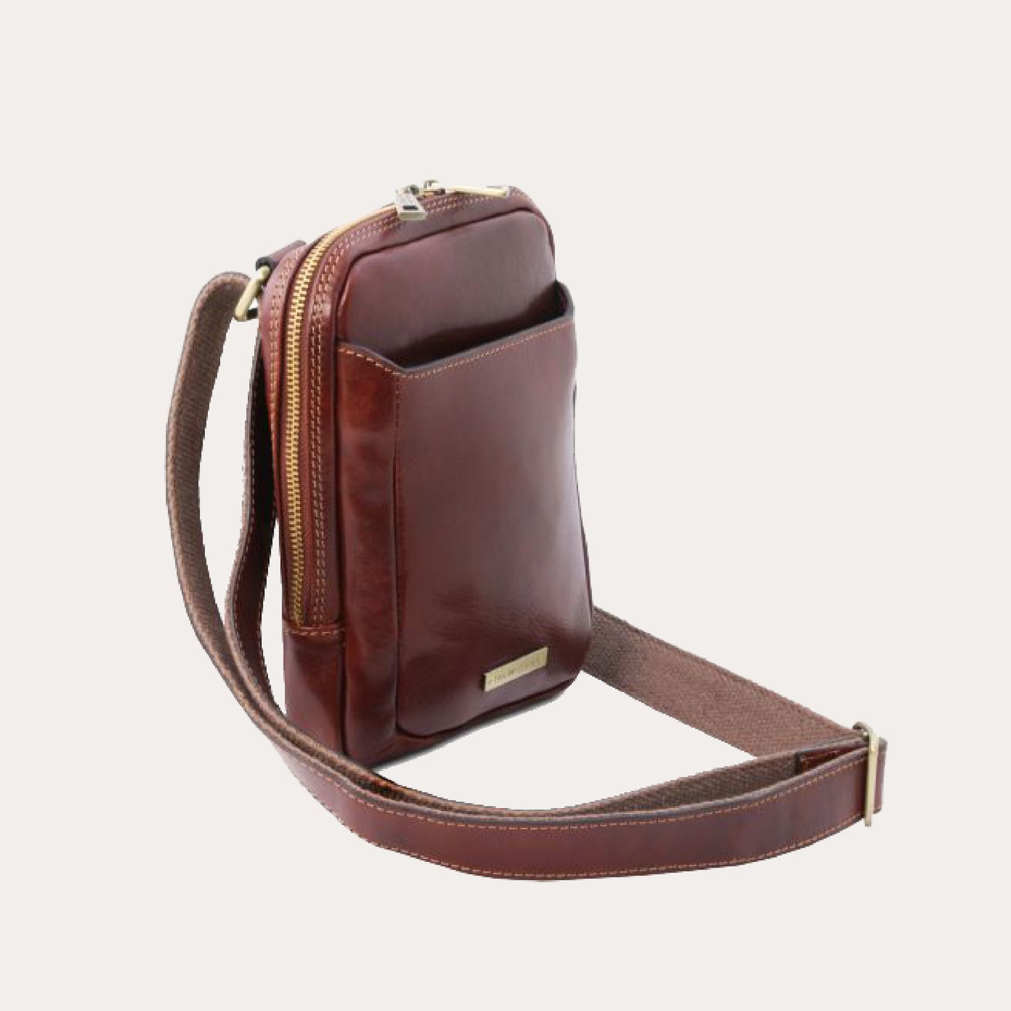 Tuscany Leather Dark Brown Leather Crossbody Bag