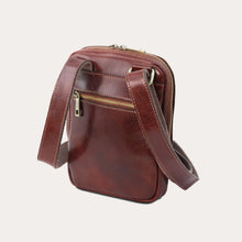 Load image into Gallery viewer, Tuscany Leather Dark Brown Leather Crossbody Bag
