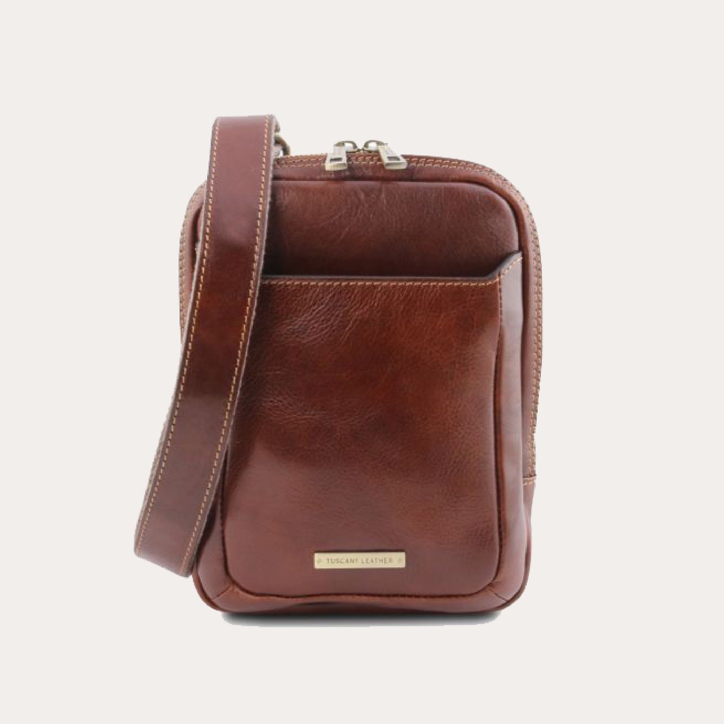 Tuscany Leather Brown Leather Crossbody Bag