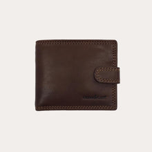Load image into Gallery viewer, Gianni Conti Dark Brown Leather Wallet-7 Credit Card/Coin Section
