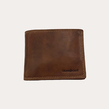 Load image into Gallery viewer, Gianni Conti Tan Leather Wallet-4 Credit Card/Coin Section
