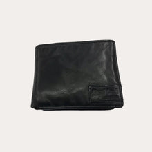 Load image into Gallery viewer, Gianni Conti Black Washed Leather Wallet-4 Credit Card/Coin Section
