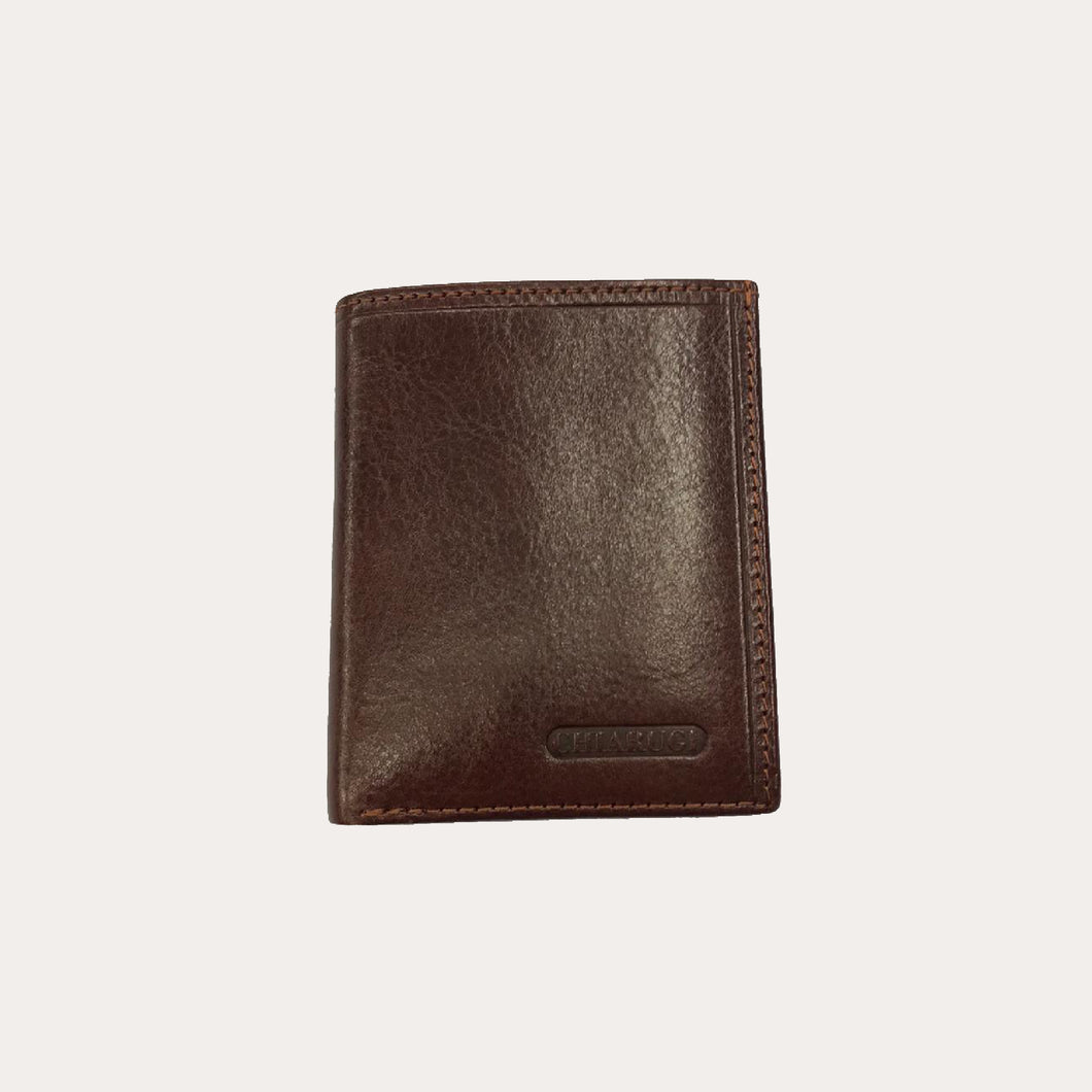 Chiarugi Maroon Leather Wallet-7 Credit Card Sections