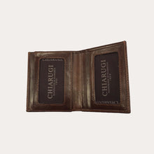 Load image into Gallery viewer, Chiarugi Maroon Leather Wallet-7 Credit Card Sections
