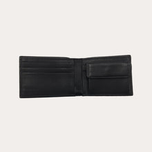 Load image into Gallery viewer, Black Vacchetta Leather Wallet-3 Credit Card/Coin Section
