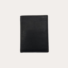 Load image into Gallery viewer, Black Vacchetta Leather Wallet-6 Credit Card Sections
