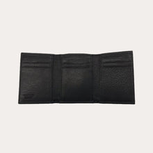 Load image into Gallery viewer, Black Trifold Vacchetta Leather Wallet-9 Credit Card Sections
