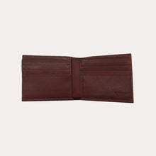 Load image into Gallery viewer, Maroon Vacchetta Leather Wallet-15 Credit Card Sections
