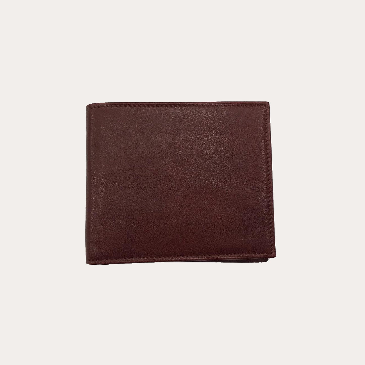Maroon Vacchetta Leather Wallet-8 Credit Card Section