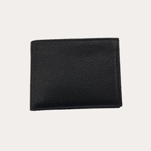Load image into Gallery viewer, Black Vacchetta Leather Wallet-6 Credit Card  Sections
