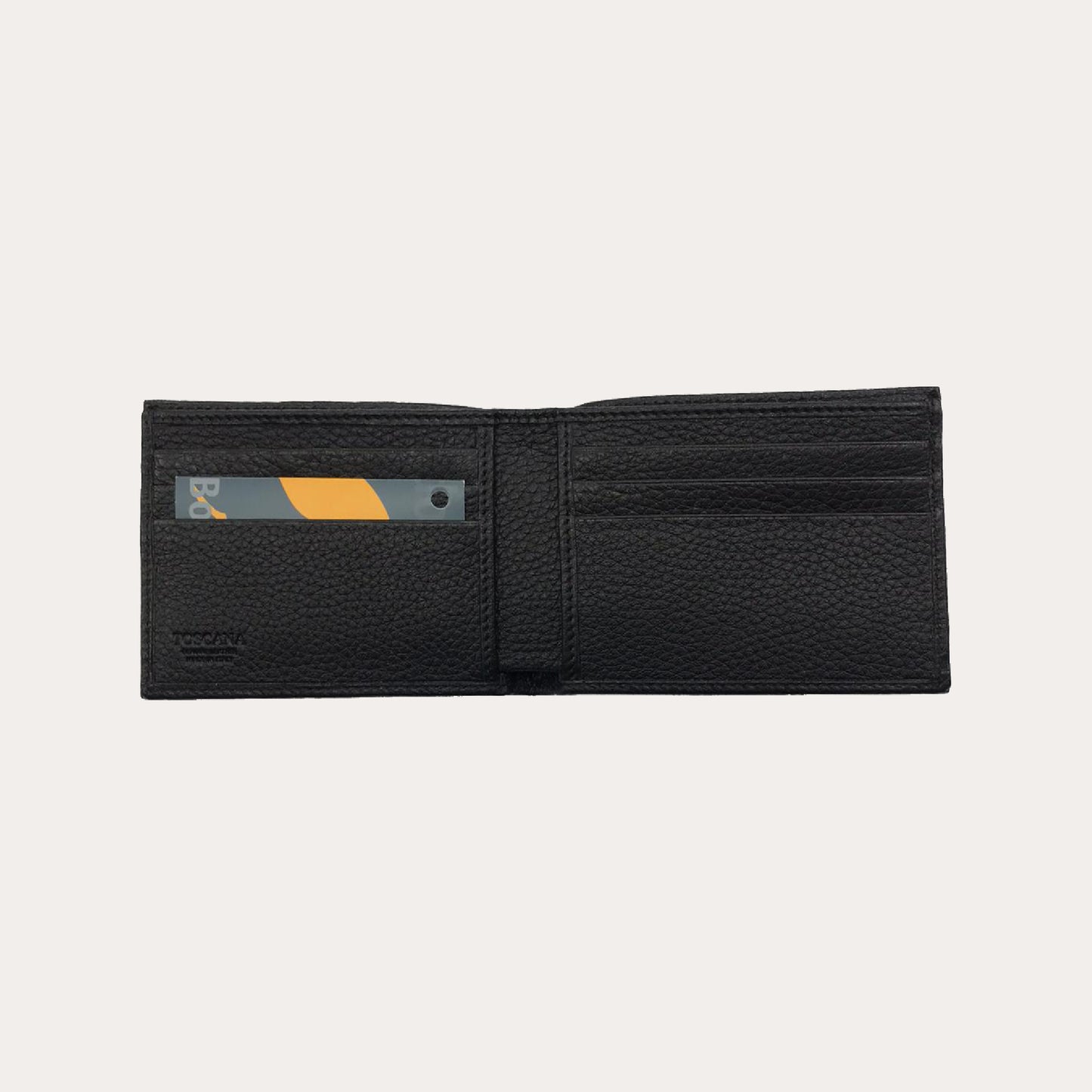 Black Deer Leather Wallet-6 Credit Card Sections