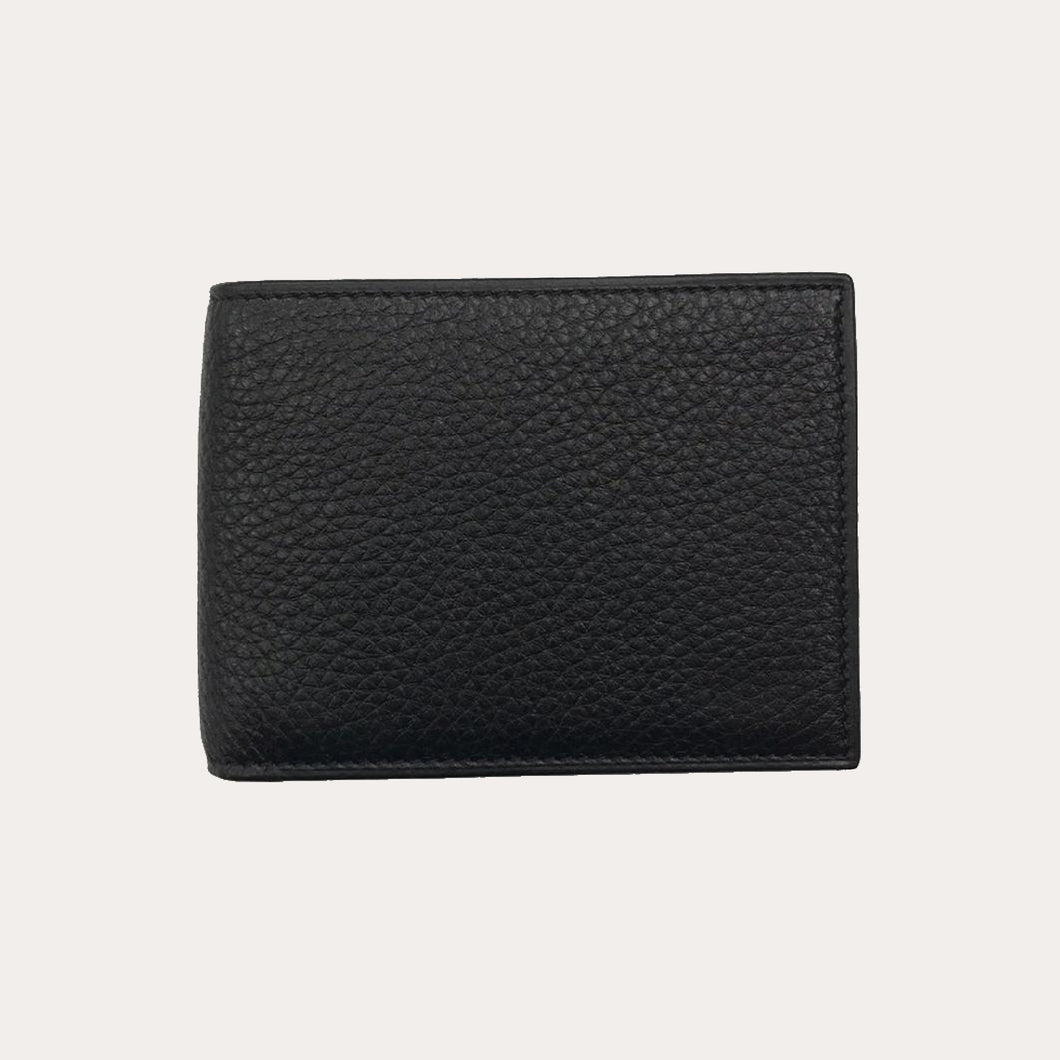 Black Deer Leather Wallet-3 Credit Card/Coin Section