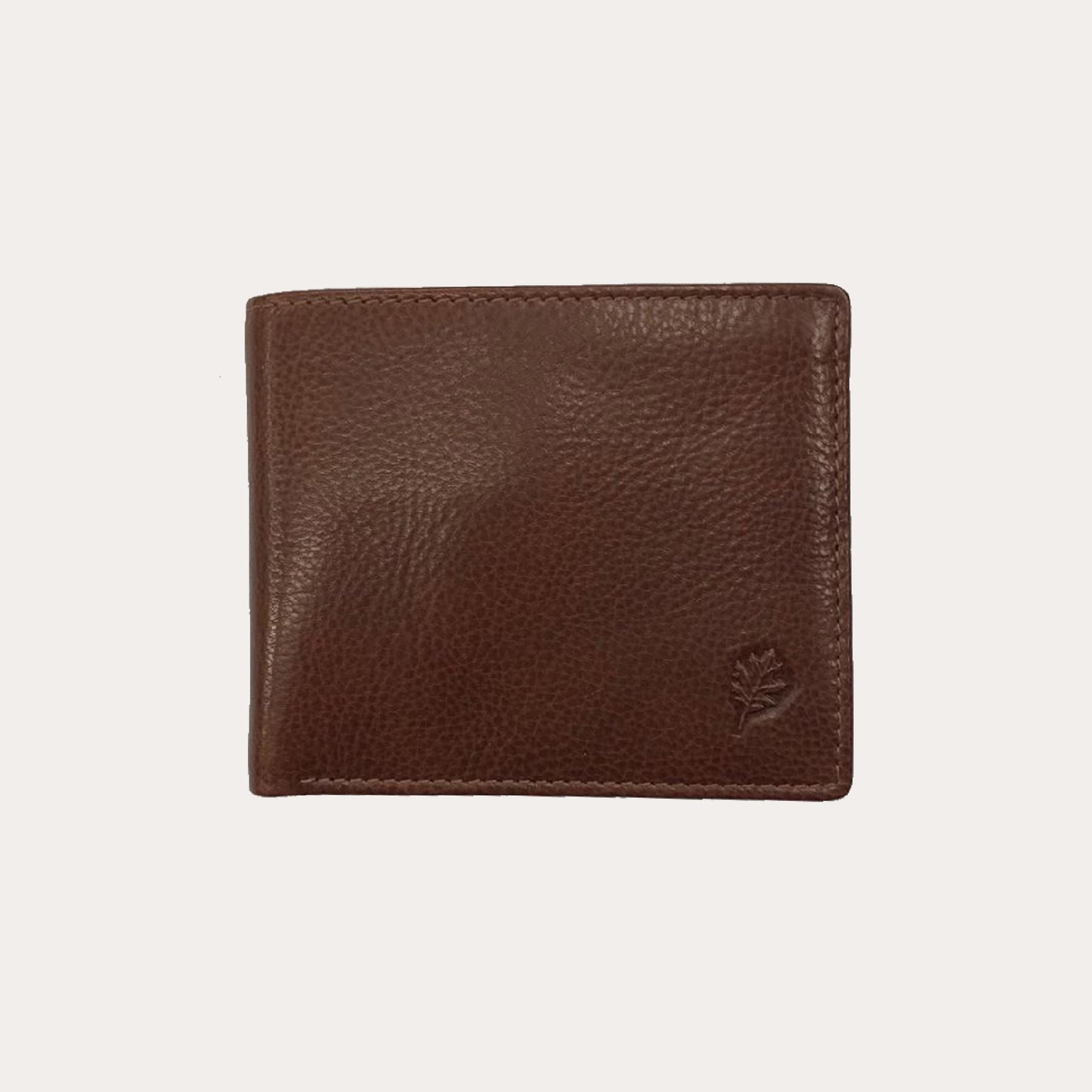 Tan Leather Wallet-8 Credit Card Sections