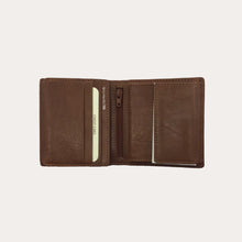 Load image into Gallery viewer, Tan Leather Wallet-6 Credit Card/Coin Section
