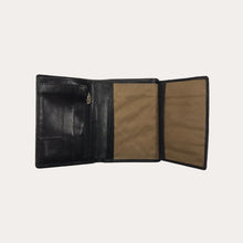 Load image into Gallery viewer, Gianni Conti Black Leather Wallet-6 Credit Card Sections
