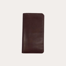 Load image into Gallery viewer, Long Maroon Leather Wallet-5 Credit Card Sections

