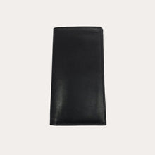 Load image into Gallery viewer, Long Black Leather Wallet-6 Credit Card Sections
