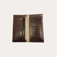 Load image into Gallery viewer, Chiarugi Maroon Leather Phone Holder Wallet
