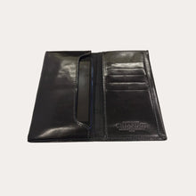 Load image into Gallery viewer, Chiarugi Black Leather Phone Holder Wallet
