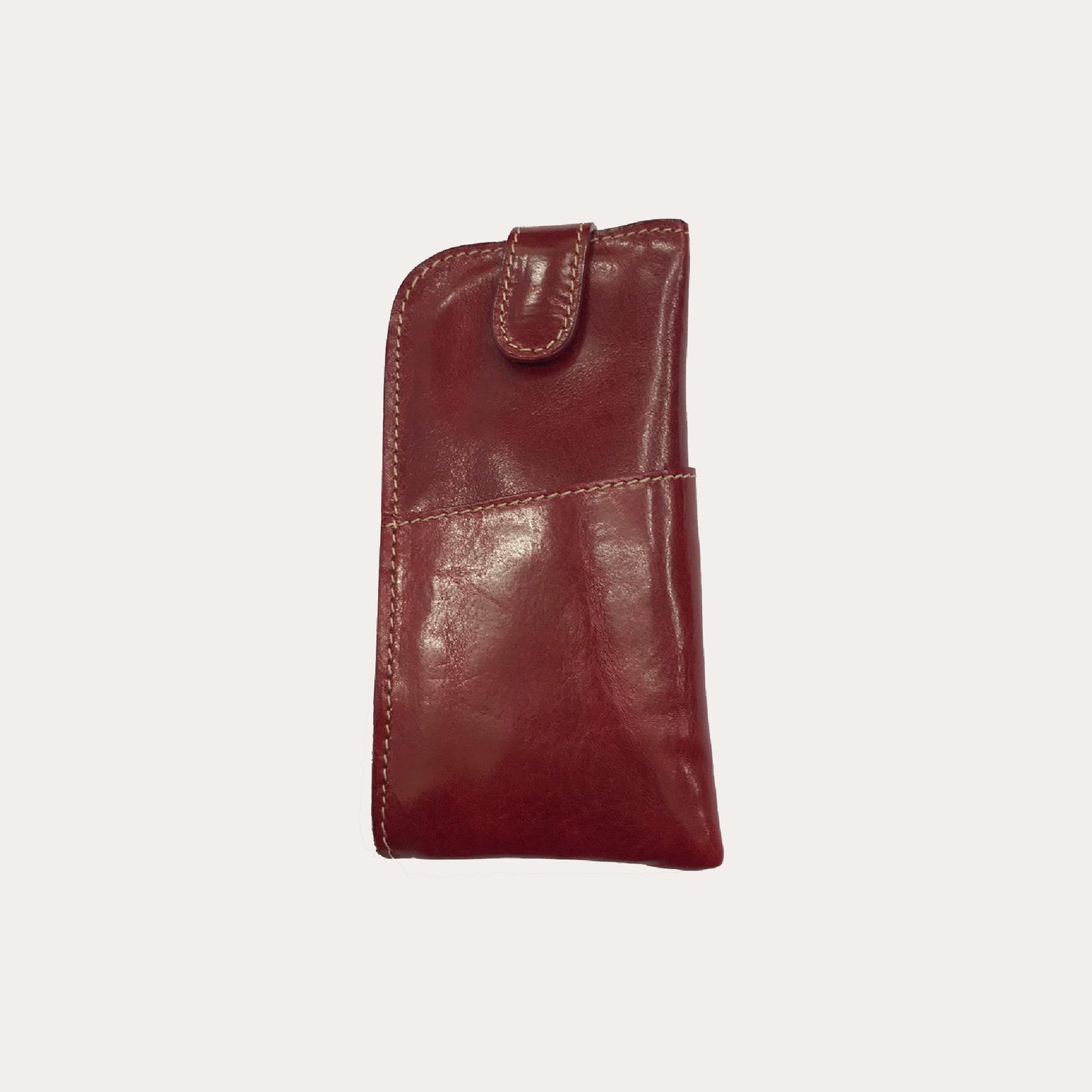 Chiarugi Red Leather Glasses Case