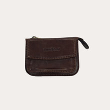 Load image into Gallery viewer, Gianni Conti Brown Leather Zipped Keyring
