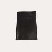Load image into Gallery viewer, Chiarugi Black Leather Passport Cover
