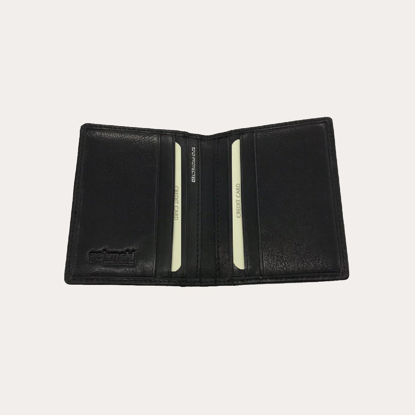 Black Leather Credit Card Holder